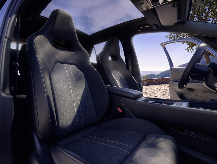 Comfortabele zetels in het interieur van de Volkswagen ID.3 Neo.