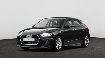 Audi A1 Sportback zwart studio