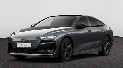 Audi A6 Sportback corporate e-tron grijs studio foto