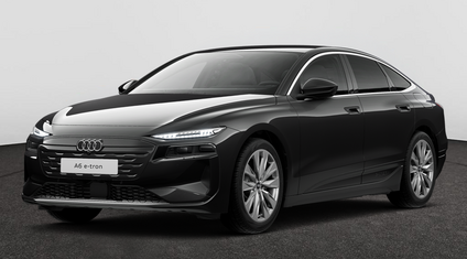 Audi A6 Sportback corporate e-tron zwart studio foto