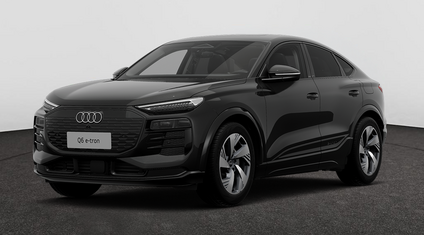 Audi Q6 Sportback e-tron corporate zwart studio foto