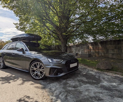 audi met dakkoffer 