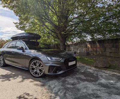 audi met dakkoffer 