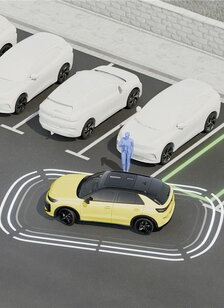 Volkswagen T-roc digitale tekening over park assist pro