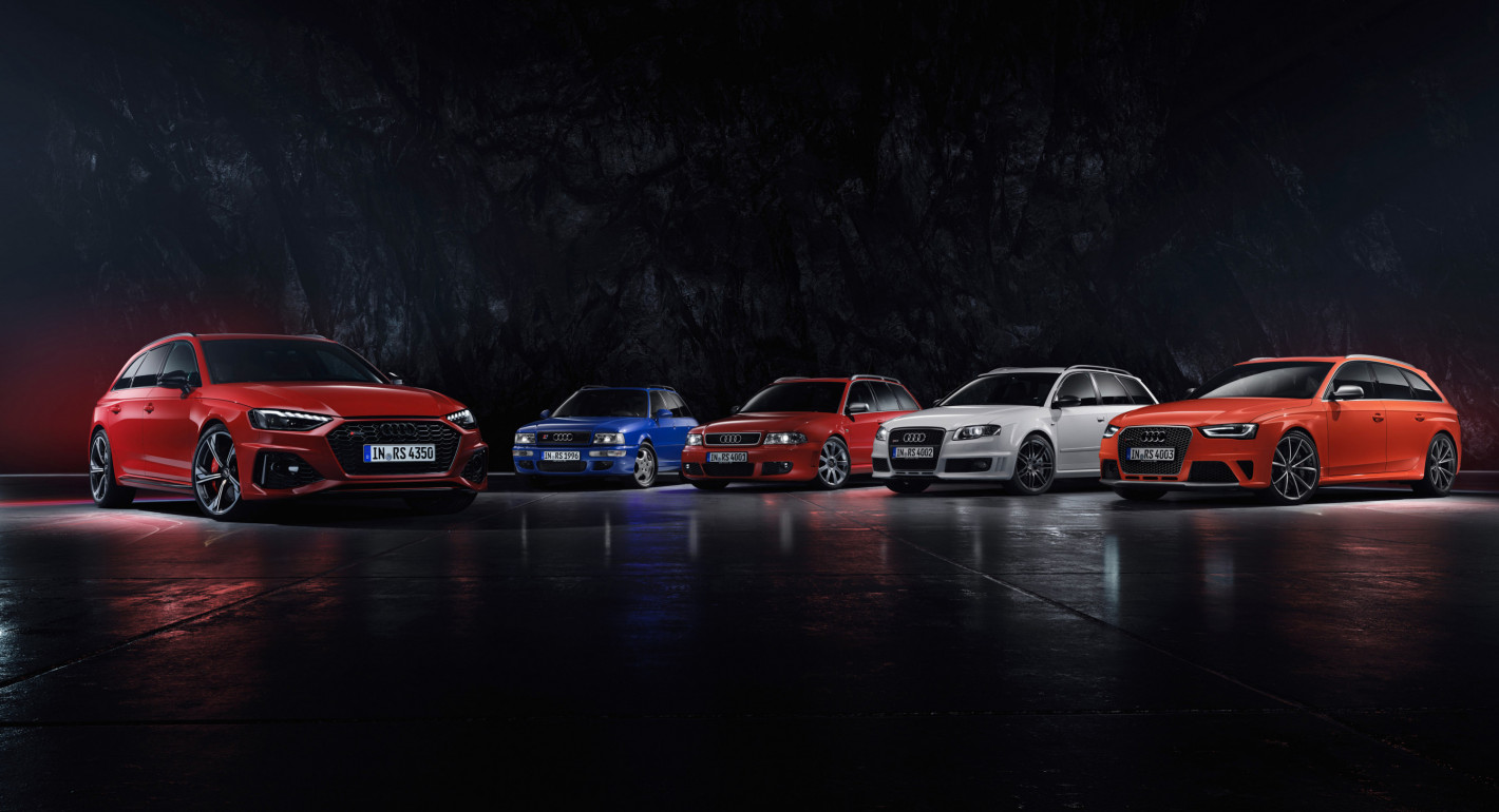 Audi RS4 evolutie