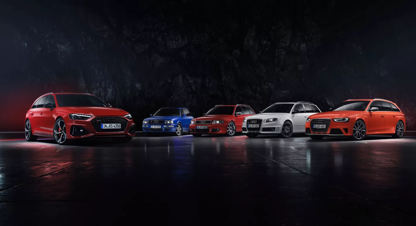 Audi RS4 evolutie