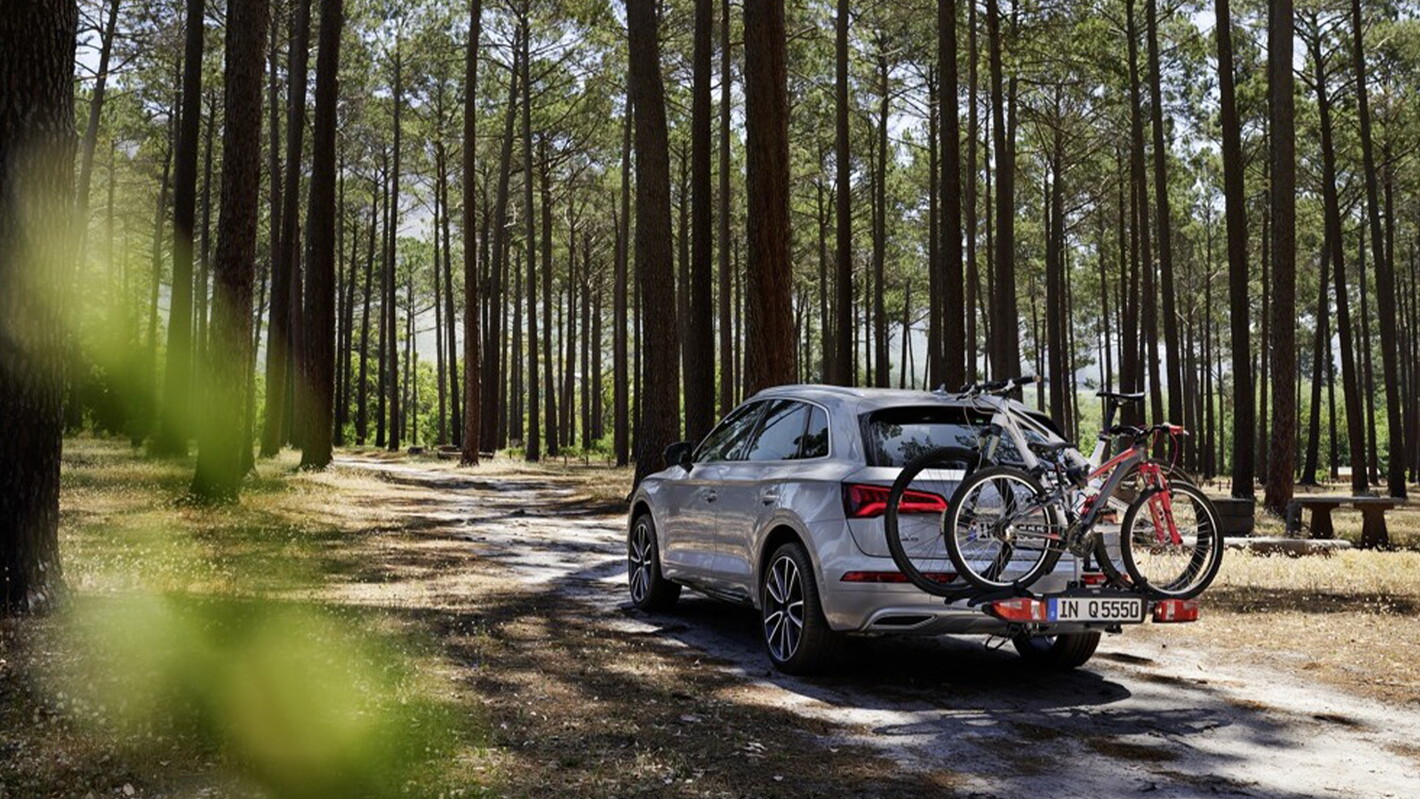 Audi met fietsendrager