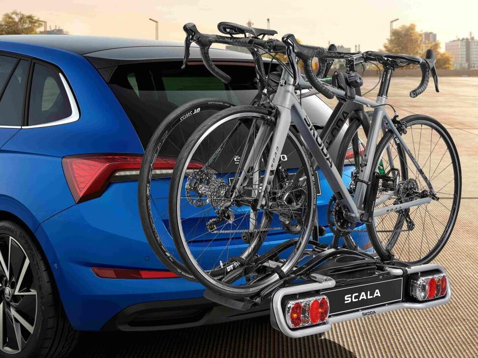 Skoda met trekhaakfietsendrager