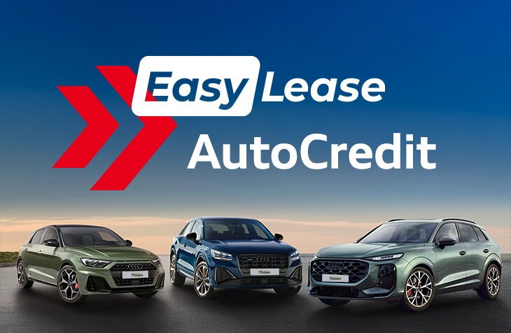 Audi Saloncondities 2026 EasyLease Autocredit banner A1 Q2 Q3