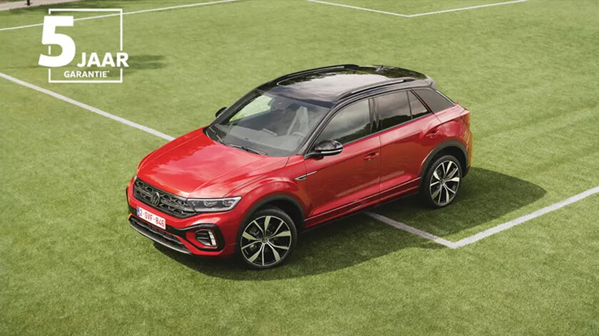 Volkswagen saloncondities T-roc ultimate voetbalveld