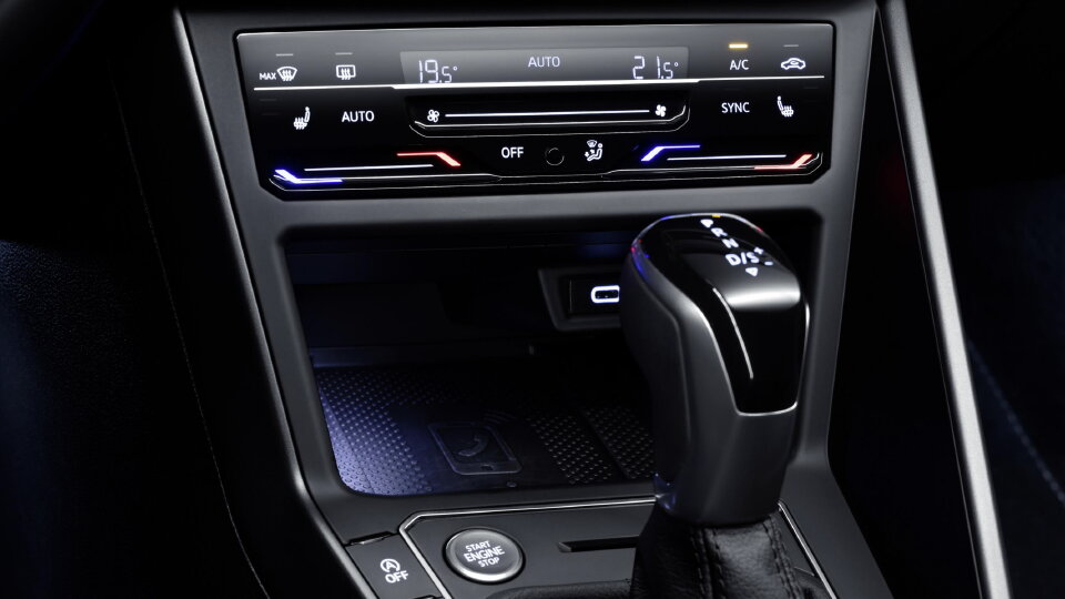 Volkswagen DSG Saloncondities versnellingspook detail