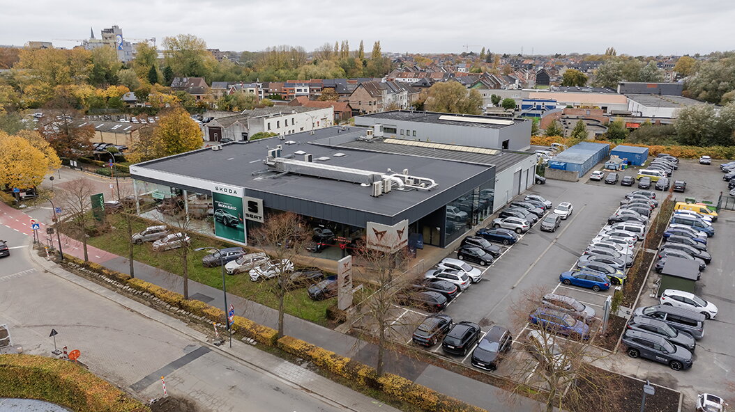 Groep Thoen SEAT Showroom Aalst dronefoto