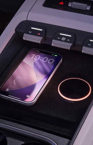 Škoda Peaq middenconsole magsafe laadfunctie